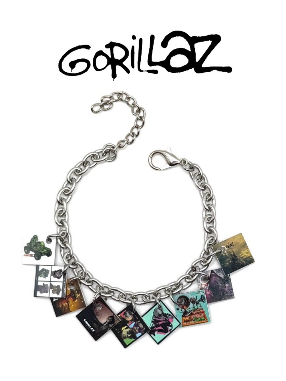 Gorillaz Band Music Charm Bracelet